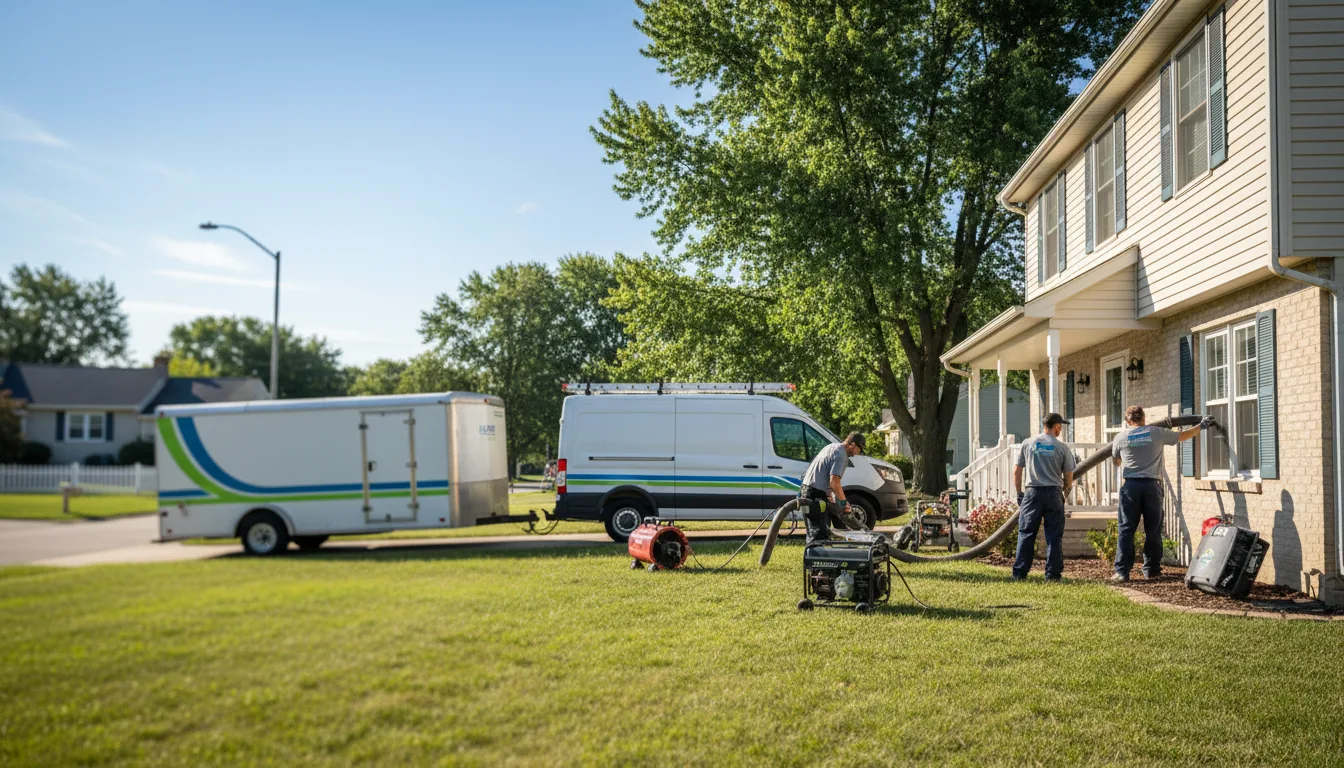 Flooded Basement Restoration And Cleanup With Repair in Hawthorne, WI near me